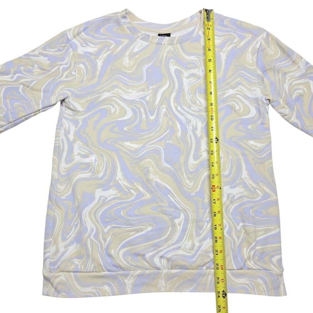 Art Class Sweater Girls Large 10 Blue Pullover Sweatshirt Geometric Long Sleeve - Picture 4 of 12